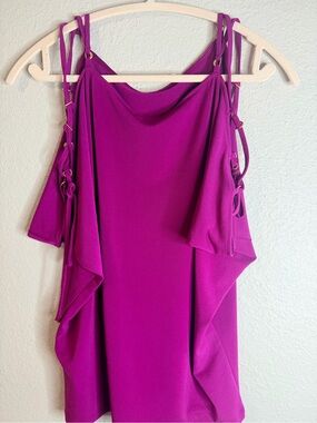 Express Fuchsia Women’s Blouse With Cross Sleeves